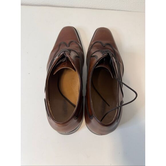 Magnanni Oxford Classic Wingtip Brown Men’s Shoes Size 12 main image 5
